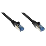 Good Connections Patchkabel Cat. 6a S/FTP, PiMF halogenfrei 500MHz schwarz 0,5m
