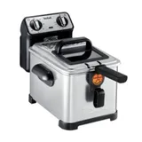 Tefal FR 5101 Filtra Pro Inox & Design Fritteuse Edelstahl Schwarz