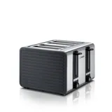 Bosch TAT7S45 Kompakt-Toaster 4-Schlitz grau schwarz