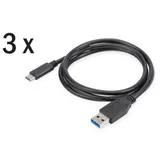 DIGITUS USB Type-C™ Ladekabel set, Typ C - A 
