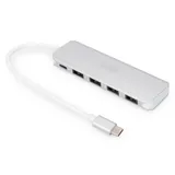 DIGITUS USB-C Hub 4-Port Hub (USB 3.0) silber