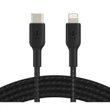 Belkin Lightning/USB-C Kabel ummantelt mfi zertifiziert 1m Schwarz
