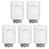 Eve Thermo - smartes Heizkörperthermostat Apple HomeKit Thread, 5er Pack
