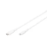 DIGITUS Daten-/Ladekabel, USB-C - Lightning, MFI, 1m