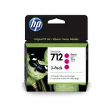 HP 712 3er-Pack magenta DesignJet Druckerpatronen 3ED78A, 29 ml
