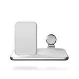 Zens Aluminium Series 4 in 1 Stand + Watch + 45W Ladegerät 2x 10W Qi weiß