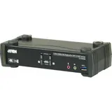 Aten CS1922M 2-Port USB 4K Display-Port Kabel KVM MST Switch + USB 3.0 Periph.