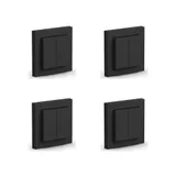 Senic Friends of Hue Switch matt schw. batterieloses 4-fach Schalterset