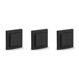 Senic Friends of Hue Switch matt schw. batterieloses 3-fach Schalterset