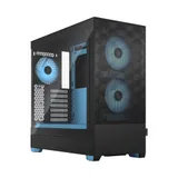 Fractal Design Pop Air RGB Cyan Core mit Seitenfenster ATX Gaming Gehäuse Blau
