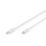 DIGITUS Daten- und Ladekabel USB-C zu Lightning, 2m, weiß