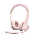 Logitech H390 Kabelgebundenes Beidseitiges Headset USB Rosé