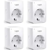 TP-Link Tapo P100(4-pack) Smarte WLAN-Steckdose (4er Pack)