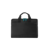 Tucano Smilza, schlanke Laptoptasche aus Nylon für 15,6 Zoll, schwarz