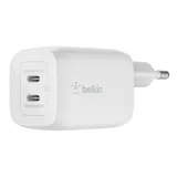 Belkin 65W Dual USB-C Ladegerät, Power Deliver, PPS, weiß, universal