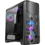 AZZA Storm 6000 ARGB ATX Gaming Tower, schwarz, RGB Beleuchtung, Glasfenster