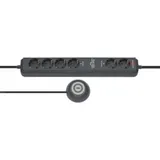 Brennenstuhl Eco Line Comfort Switch Plus Steckdosenleiste 6-fach 1,5m anthrazit