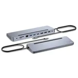 i-tec USB-C Metal Ergonomic 3x 4K Display Docking Station + PD 100W