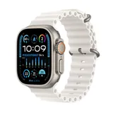 Apple Watch Ultra 2 LTE 49mm Titanium Ocean Band Weiß MREJ3FD/A