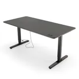 Yaasa Desk Pro 2 - 160x80cm - Dunkelgrau/Schwarz