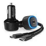 ALOGIC Schnelles USB-C-Autoladegerät – 60W-Stromversorgung Kfz schwarz