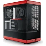 HYTE Y40 Red Black ATX Midi Tower Gaming Gehäuse rot/schwarz, Seitenfenster