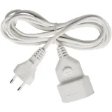 Brennenstuhl Kunststoff-Verlängerungskabel Euro Stecker/ Kupplung 3m weiß