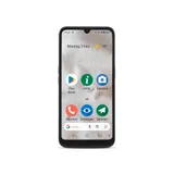 Doro 8100 Plus inkl. Tischladestation und Wallet Case Mobiltelefon grau