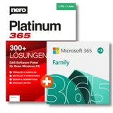 Microsoft 365 Family (15 Monate) + NERO Platinum 365 | Download & Produktschlüssel
