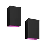 Philips Hue White & Col. Amb. Resonate Wandleuchte schwarz 1200lm • 2er