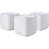 ASUS ZenWiFi XD4 Plus AX1800 Weiß 3er Set kombinierbarer Router Home Mesh WiFi 6 System