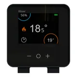 Wiser Raumthermostat mit Display - schwarz