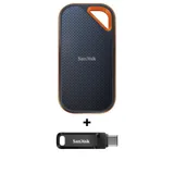 SanDisk Extreme Pro Portable SSD 2 TB V2 - USB-C 3.2 Gen2 IP65 wasserresistent + SanDisk Ultra Dual Drive Go 128 GB USB 3.1 Type-C / USB-A Stick