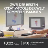 Logitech MX Mechanical Mini für Mac Kabellose Tastatur Hellgrau