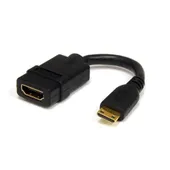 Startech HDMI Adapter 0,12m HDMI zu HDMI mini High Speed Bu./St. schwarz