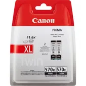 Canon 0318C007 PGI-570XL PGBK pigmentiertes schwarz Tintenpatrone Doppelpack