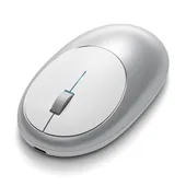 Satechi ST-ABTCMS M1 Bluetooth Wireless Maus aus Aluminium, silber, USB-C Lade-Port