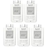 AVM FRITZ!DECT 301 smarte Heizkörperthermostate für AVM Fritz!Box, 5er Pack