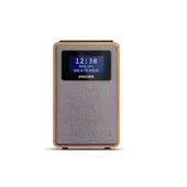 Philips TAR5005/10 Radio DAB+ mit Wecker braun/grau