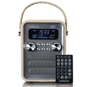 Lenco PDR-051TPSI Tragbares DAB+ FM-Radio mit BT, AUX, Taupe