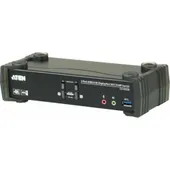 Aten CS1922M 2-Port USB 4K Display-Port Kabel KVM MST Switch + USB 3.0 Periph.