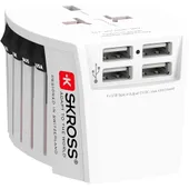 SKROSS World Adapter Pro + Reise Adapter USB 4xA 3-polig (7A)