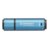 Kingston 128 GB IronKey Vault Privacy50 Verschlüsselter USB-Stick Metall USB 3.2