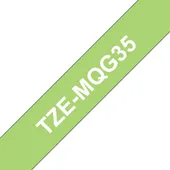 Brother Schriftband TZe-MQG35 grün / schwarz 12mm
