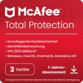 McAfee Total Protection | 3 Geräte | Download & Produktschlüssel