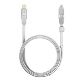 Rolling Square inCharge XL 6-in-1 Multi-Ladekabel 2m Weiß