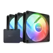 NZXT RF-C12TF-B1 Hub-mounted LED Fan Triple 120mm black