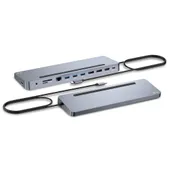 i-tec C31FLAT2PDPRO Metal Ergonomic 4K 3x Display, PD 100W