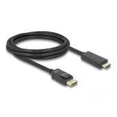 Delock Kabel DisplayPort 1.1 Stecker > High Speed HDMI-A Stecker Passiv 2 m