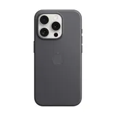 Apple Original iPhone 15 Pro Feingewebe Case mit MagSafe - Schwarz